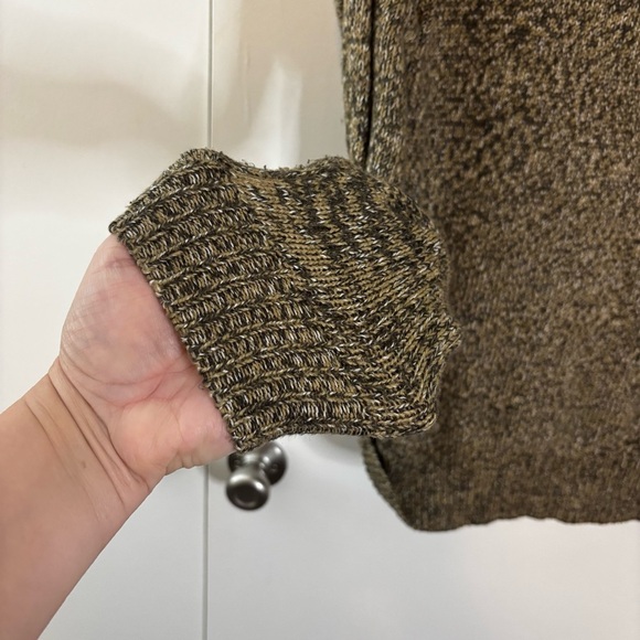 Michael Kors Brown Cowl Neck Sweater with Textured Knit - Picture 13 of 16